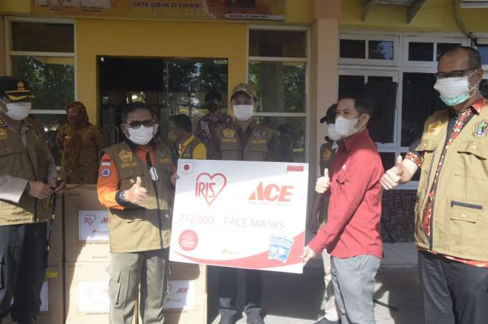 1400 Buah Masker Untuk Warga Kota Gorontalo.